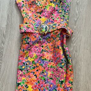 Amanda Uprichard floral strapless Mini Dress
